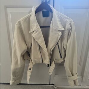 Kittenish Cream crop jacket